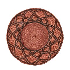 SEAGRASS TRAY FLAT RUST BLACK DIA40 